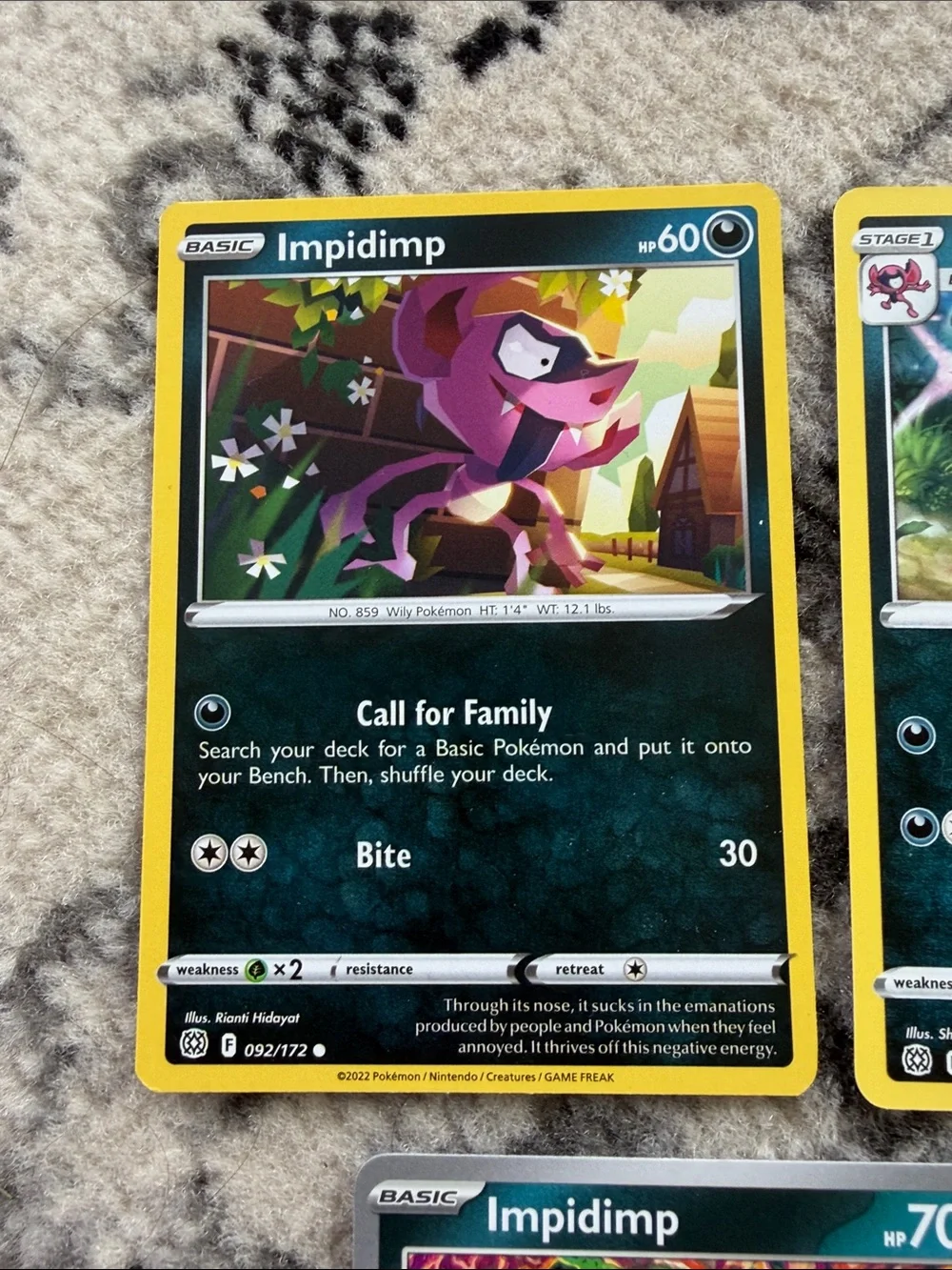 Impidimp, Morgrem & Grimmsnarl Lot | Brilliant Stars + Stellar Crown | ✨5/$25✨